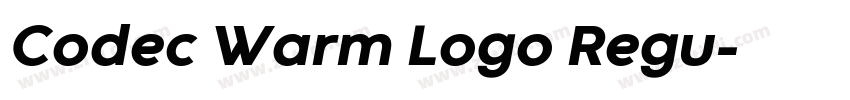 Codec Warm Logo Regu字体转换